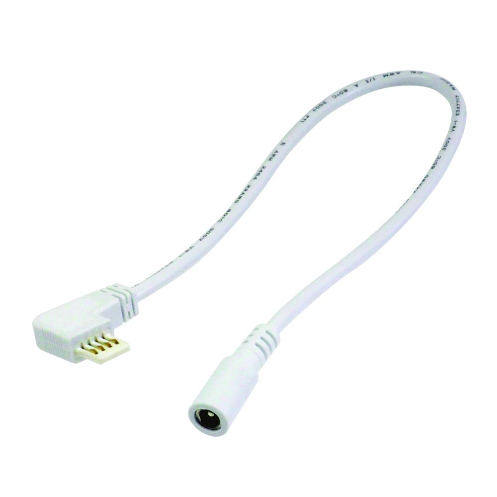 72"  Side Power Line Cable for Lightbar Silk, Right, White