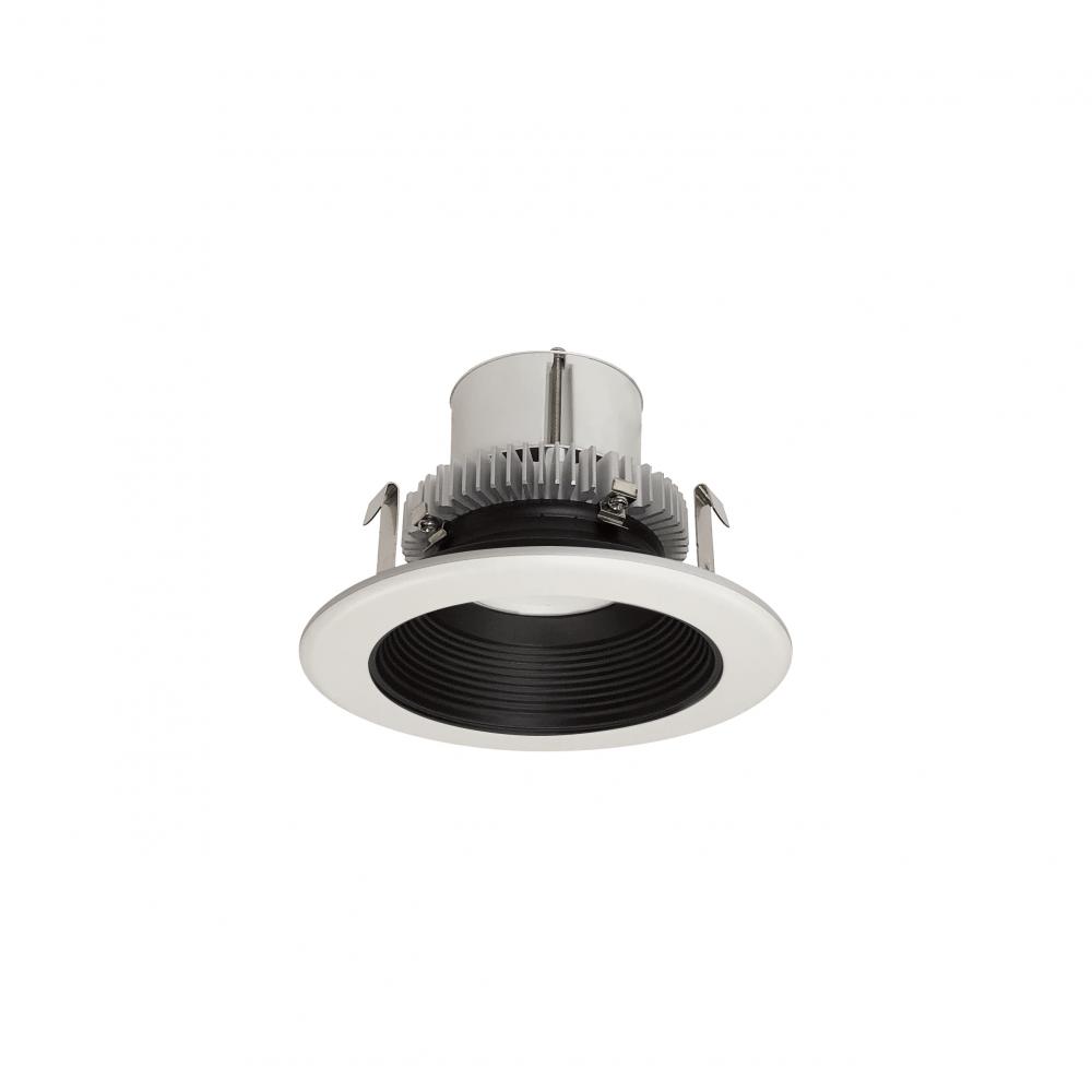 4" Cobalt Click Round Retrofit Baffle, 1000lm / 13.5W, Selectable CCT, Black Baffle / White