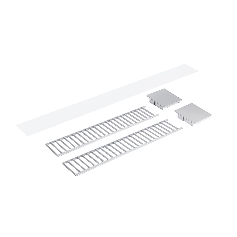 Louver Accessory Set for NLUD-2334, Aluminum Louver, Aluminum End Caps