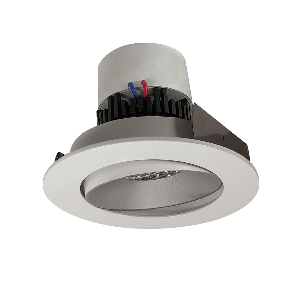 4" Pearl LED Round Adjustable Cone Retrofit, 800lm / 12W, Comfort Dim, Haze Reflector / Matte