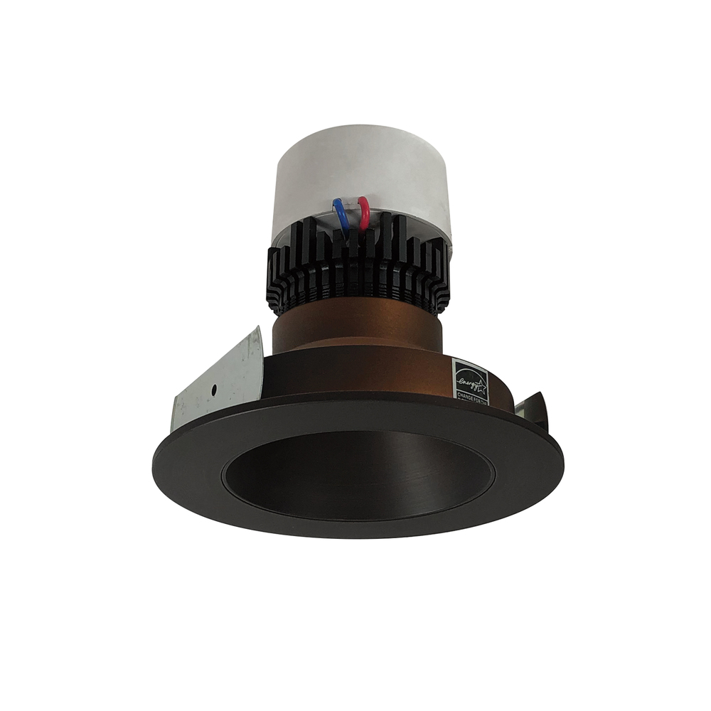 4" Pearl LED Round Retrofit Reflector, 1000lm / 12W, 3000K, Bronze Reflector / Bronze Flange