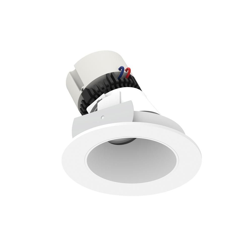 4" Pearl LED Round Adjustable Slot Retrofit, 750lm / 12W, Comfort Dim, Matte Powder White