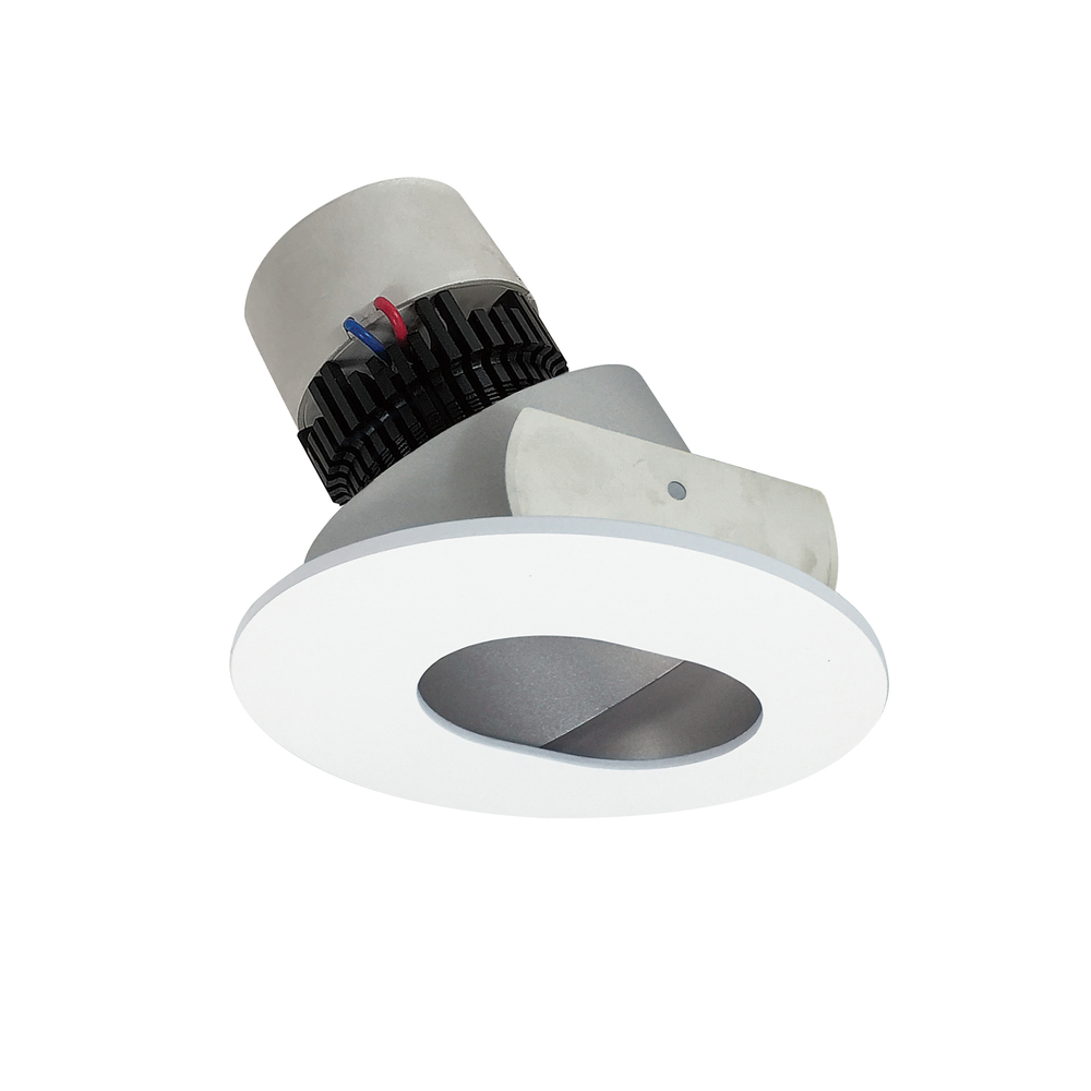 4" Pearl LED Round Adjustable Slot Aperture Retrofit, 1000lm / 12W, 3500K, Haze Slot Aperture /