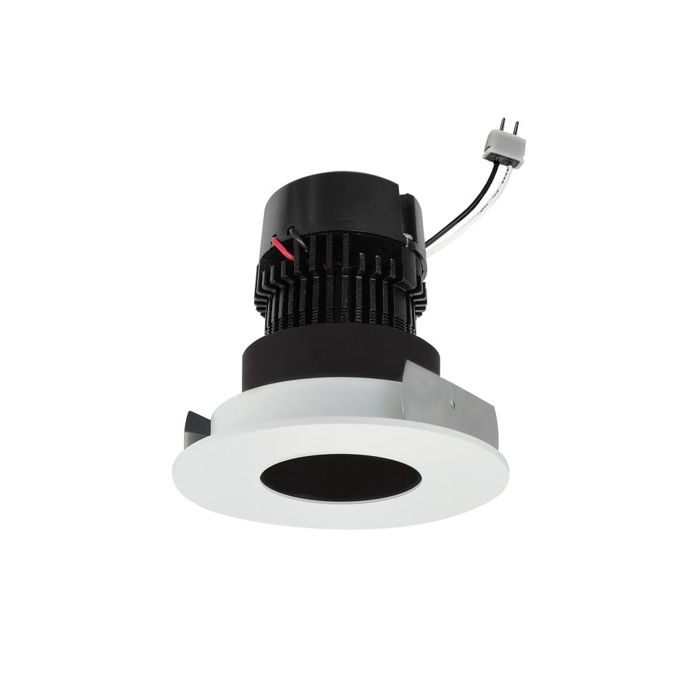 4" Pearl Low Voltage LED Round Pinhole Retrofit, 550lm / 11W, Comfort Dim, Black Pinhole / Matte