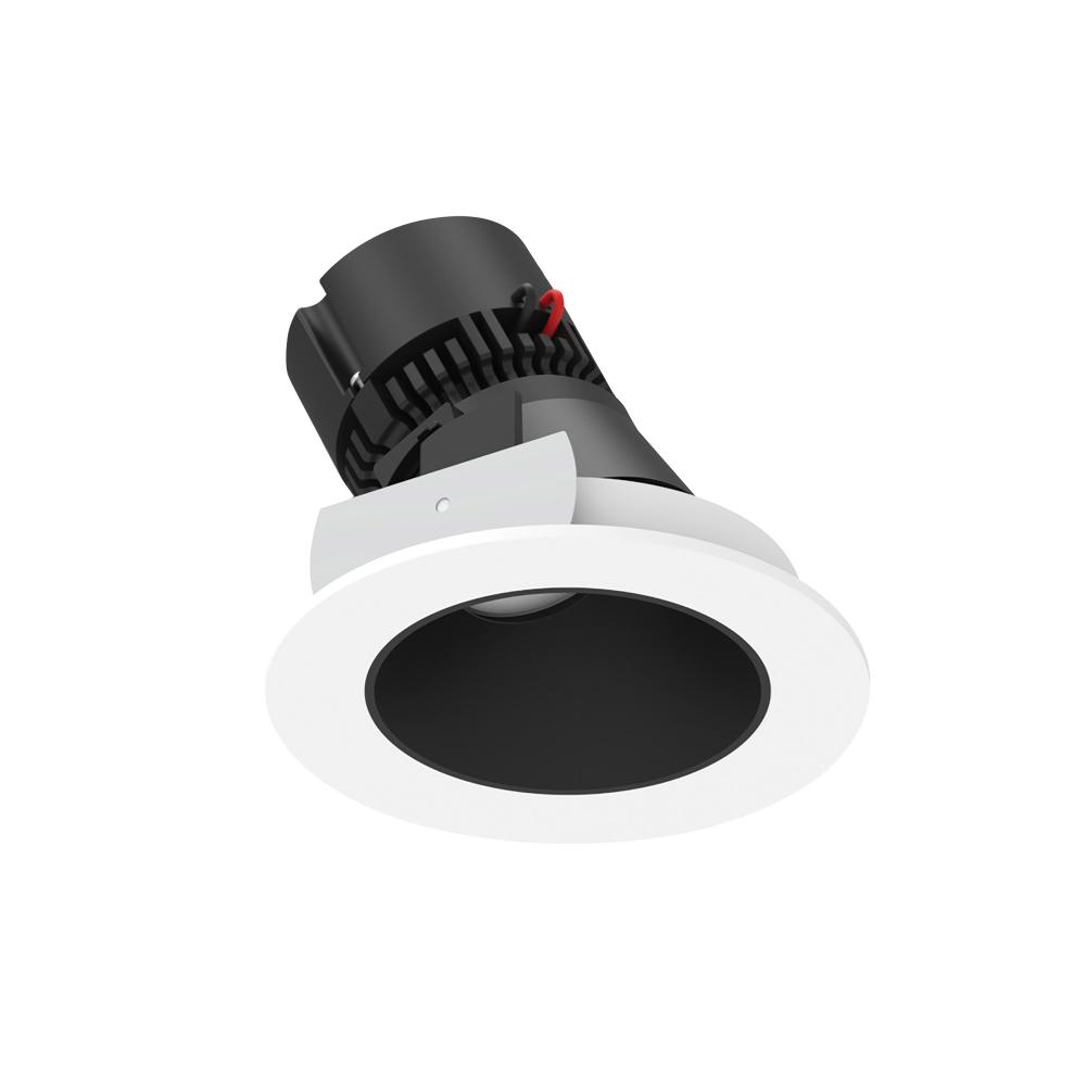 4" Pearl Low Voltage LED Round Adjustable Slot Retrofit, 1050lm / 11W, 3500K, Black Reflector /