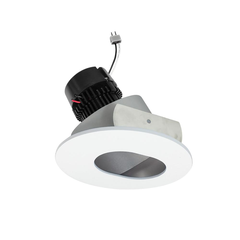 4" Pearl Low Voltage LED Round Adjustable Slot Aperture Retrofit, 950lm / 11W, 3500K, Haze Slot