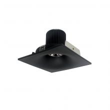 Nora NIO-4SNB27QBB - 4" Iolite LED Square Bullnose, 10-Degree Optic, 800lm / 12W, 2700K, Black Finish