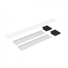 Nora NLUD-2LOUVAB - Louver Accessory Set for NLUD-2334, Aluminum Louver, Black End Caps