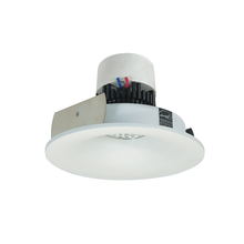 Nora NPR-4RNBCDXMPW - 4" Pearl LED Round Bullnose Retrofit, 800lm / 12W, Comfort Dim, Matte Powder White Finish