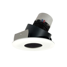 Nora NPR-4RPHA40XBMPW - 4" Pearl LED Round Adjustable Pinhole Retrofit, 1000lm / 12W, 4000K, Black Pinhole / Matte