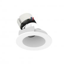 Nora NPR-4RSLACDXMPW - 4" Pearl LED Round Adjustable Slot Retrofit, 750lm / 12W, Comfort Dim, Matte Powder White