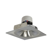 Nora NPR-4SNB30XNN - 4" Pearl LED Square Bullnose Retrofit, 1000lm / 12W, 3000K, Natural Metal Finish