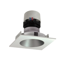 Nora NPR-4SNDC40XHW - 4" Pearl LED Square Retrofit Reflector with Round Aperture, 1000lm / 12W, 4000K, Haze Reflector