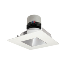 Nora NPR-4SNDSQ30XHW - 4" Pearl LED Square Retrofit Reflector with Square Aperture, 1000lm / 12W, 3000K, Haze Reflector