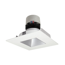 Nora NPR-4SNDSQ35XHZMPW - 4" Pearl LED Square Retrofit Reflector with Square Aperture, 1000lm / 12W, 3500K, Haze Reflector