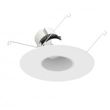 Nora NPR-56RSLACDXMPW - 5"/6" Pearl LED Round Adjustable Slot Retrofit, 700lm / 12W, Comfort Dim, Matte Powder White