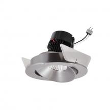 Nora NPRLV-4RCCDXNN - 4" Pearl Low Voltage LED Round Adjustable Cone Retrofit, 700lm / 11W, Comfort Dim, Natural Metal