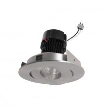 Nora NPRLV-4RG30XNN - 4" Pearl Low Voltage LED Round Adjustable Gimbal Retrofit, 1050lm / 11W, 3000K, Natural Metal