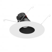 Nora NPRLV-56RSLA35XBMPW - 5"/6" Pearl Low Voltage LED Round Adjustable Slot Retrofit, 1050lm / 11W, 3500K, Black