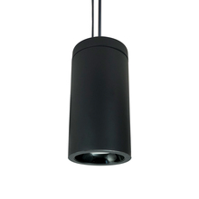 Nora NYLD2-6P10135BBB4 - 6" Cobalt Pendant Mount Cylinder, Black, 1000L, 3500K, Black Reflector, 120V Triac/ELV/0-10V &