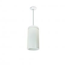 Nora NYLD2-6P10135WWW4 - 6" Cobalt Pendant Mount Cylinder, White, 1000L, 3500K, White/White Reflector, 120V