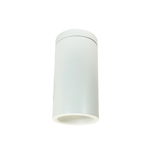 Nora NYLS3-6S1L635NP01WWW - 6" Sapphire III Surface Mount White Cylinder, Matte Powder White Reflector/Matte Powder White