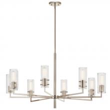 Kichler 52680PN - Velestino 40.25" 8-Light Chandelier in Polished Nickel