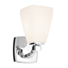 Kichler 55214CH - Marant 9.5" 1-Light Wall Sconce with Opal Glass in Chrome