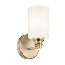 Kichler 55224CPZ - Gioe 9.5" 1-Light Wall Sconce with Opal Glass in Champagne Bronze