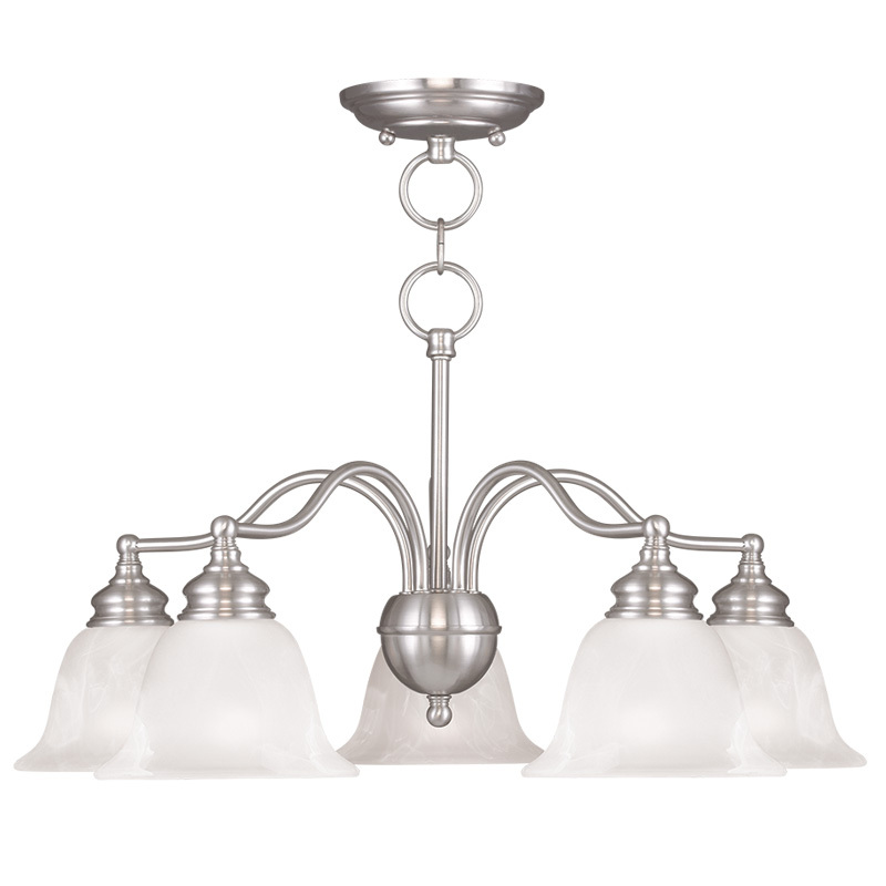 5 Light BN Chandelier/Ceiling Mount