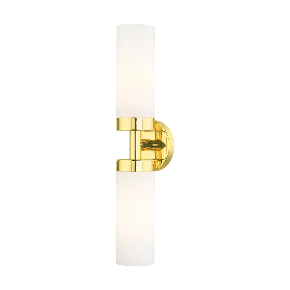 2 Lt Polished Brass ADA Vanity Sconce