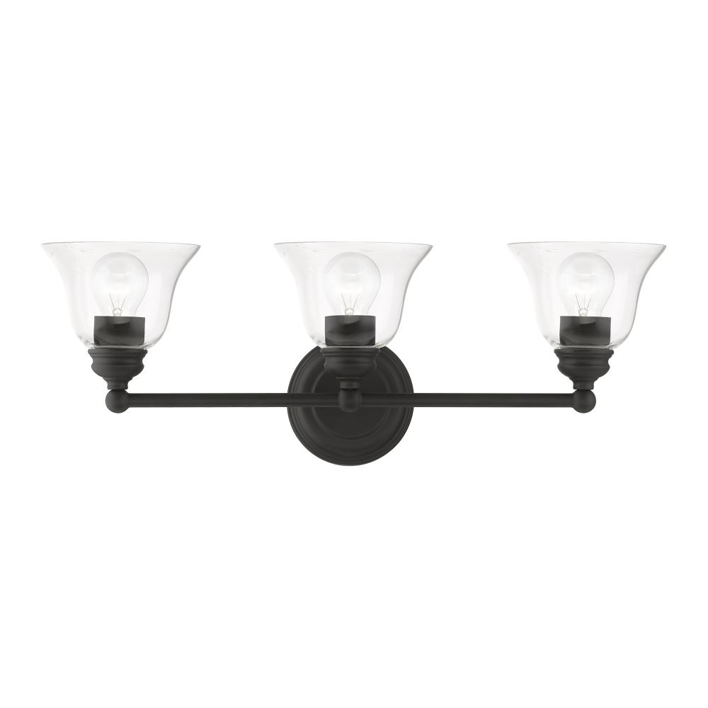 3 Light Black Vanity Sconce