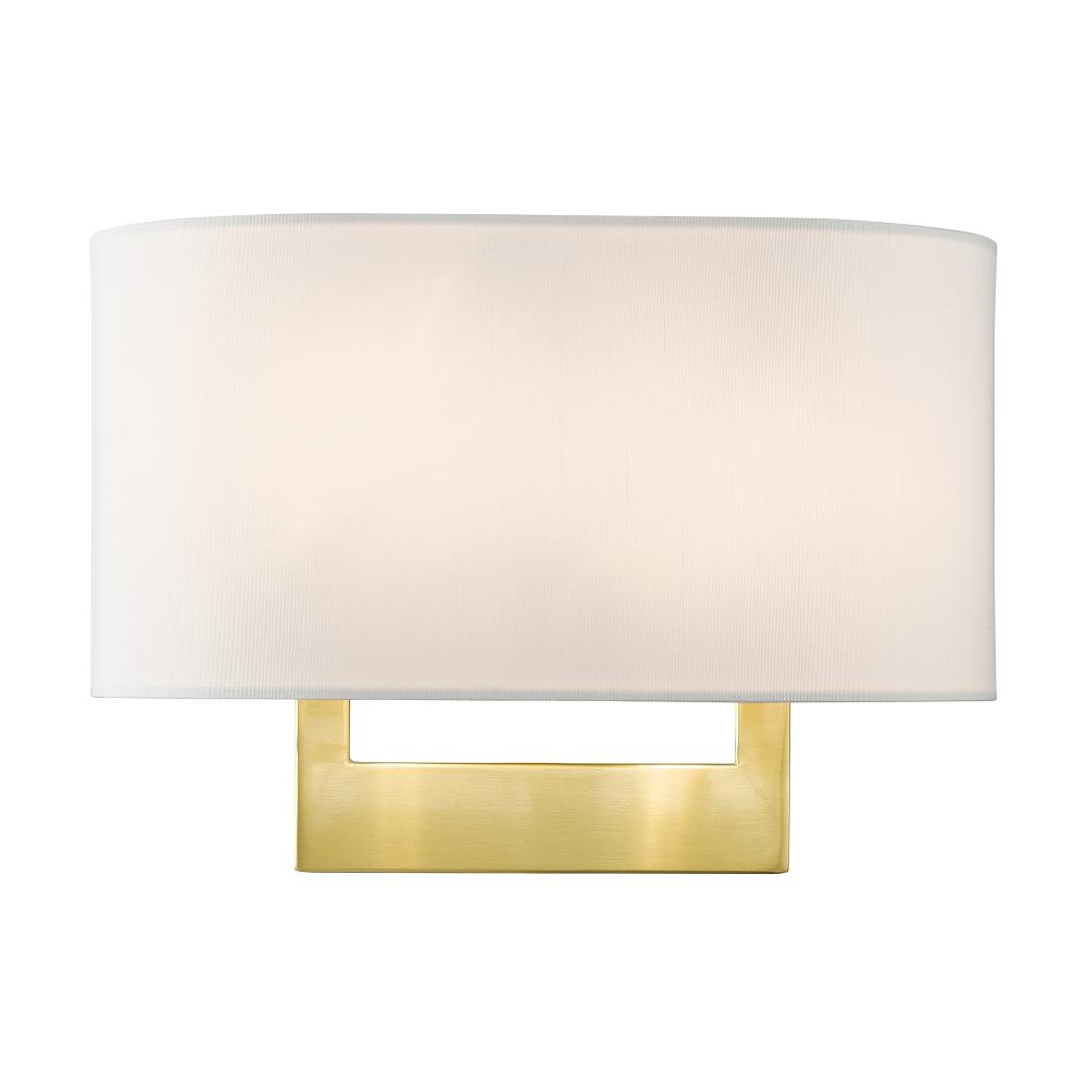 2 Light Satin Brass Medium ADA Sconce