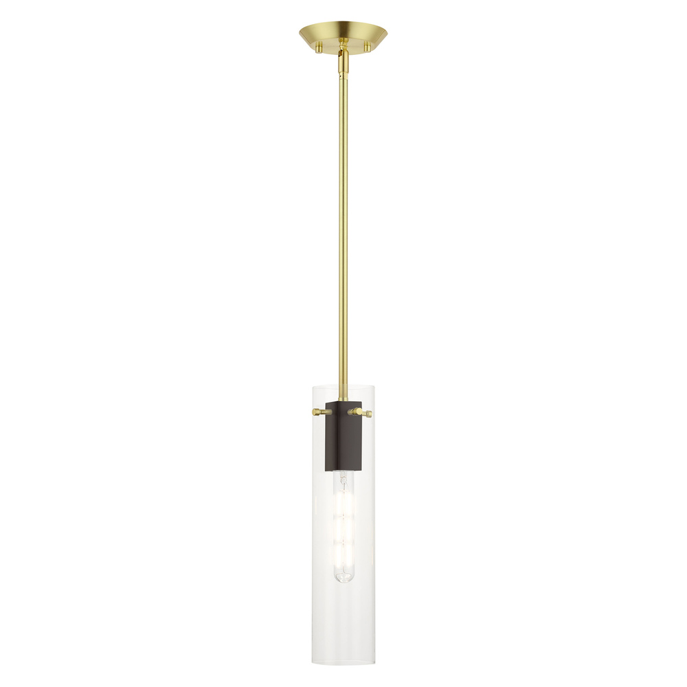 1 Lt Satin Brass  Pendant