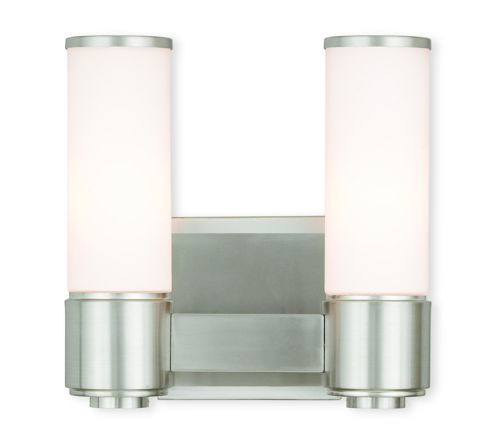 2 Light BN Wall Sconce/ Bath Light