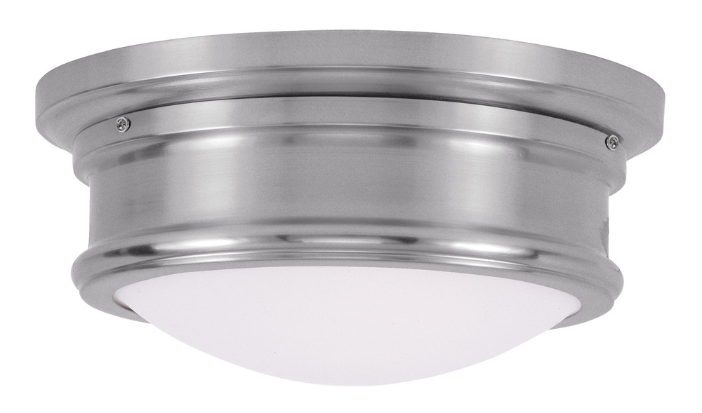 2 Light Brushed Nickel Ceiling Mount