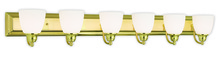 Livex Lighting 10506-02 - 6 Light Polished Brass Bath Light