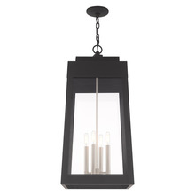 Livex Lighting 20863-04 - 4 Lt Black Outdoor Pendant Lantern