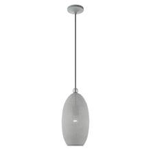 Livex Lighting 49101-80 - 1 Lt Nordic Gray Pendant