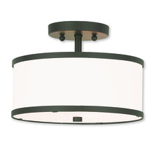 Livex Lighting 62626-07 - 2 Light Bronze Ceiling Mount