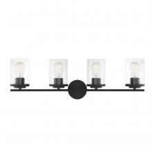 Savoy House 8-8020-4-BK - Marshall 4-Light Bathroom Vanity Light in Matte Black