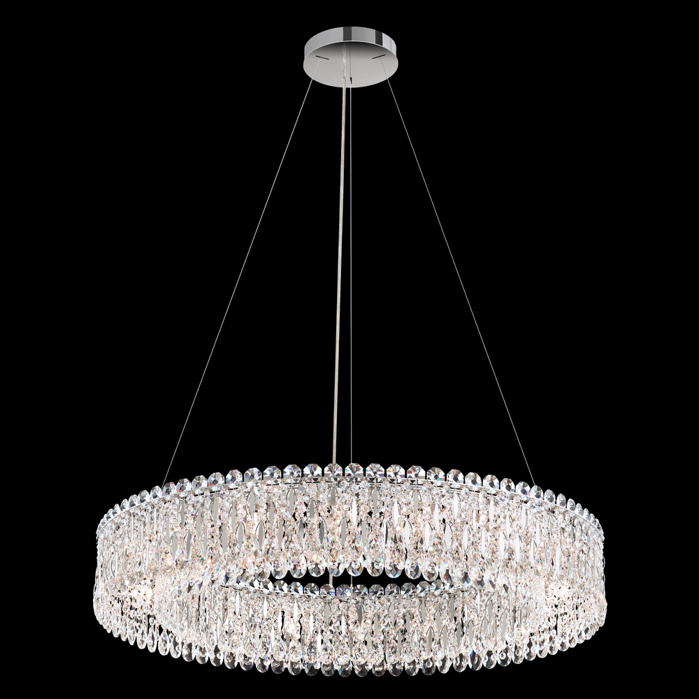 Sarella 18 Light 120V Pendant in Heirloom Gold with Radiance Crystal