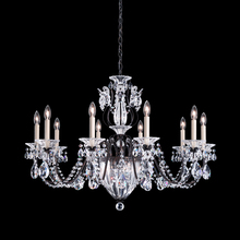 Schonbek 1870 1260N-40R - Bagatelle 13 Light 120V Chandelier in Polished Silver with Clear Radiance Crystal