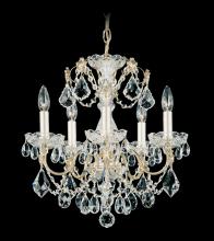 Schonbek 1870 1704-51 - Century 5 Light 110V Chandelier in Black with Clear Heritage Crystal