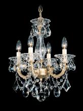 Schonbek 1870 5344-27R - La Scala 4 Light 120V Chandelier in Parchment Gold with Clear Radiance Crystal