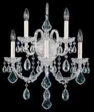 Schonbek 1870 6806-211R - Olde World 5 Light 120V Wall Sconce in Aurelia with Clear Radiance Crystal