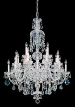 Schonbek 1870 6860-211R - Olde World 25 Light 120V Chandelier in Aurelia with Clear Radiance Crystal