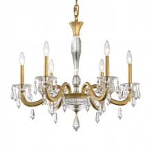 Schonbek 1870 S7606N-26R - Napoli 6 Light 120V Chandelier in French Gold with Clear Radiance Crystal