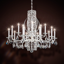 Schonbek 1870 RS8315N-48R - Siena 15 Light 120V Chandelier in Antique Silver with Clear Radiance Crystal