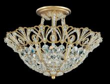 Schonbek 1870 9841-22R - Rivendell 5 Light 120V Semi-Flush Mount in Heirloom Gold with Clear Radiance Crystal